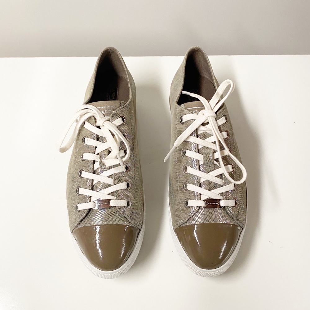 COACH Metallic Brown Sneakers Size 9